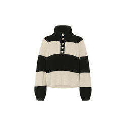 SimraPW Pullover, french oak/ black block stripe, Part Two