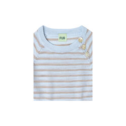 Baby Blouse, baby blue/oat melange, FUB