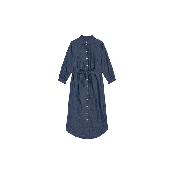 Joy Shirt Dress, blue denim, CARE BY ME