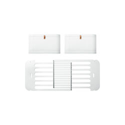 Wood Mini+ søskende kit (tillæg til Mini+ tremmeseng inkl. junior kit, hvid/eg & hvid), Oliver Furniture