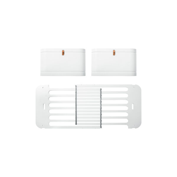 Wood Mini+ søskende kit (tillæg til Mini+ tremmeseng inkl. junior kit, hvid/eg & hvid), Oliver Furniture