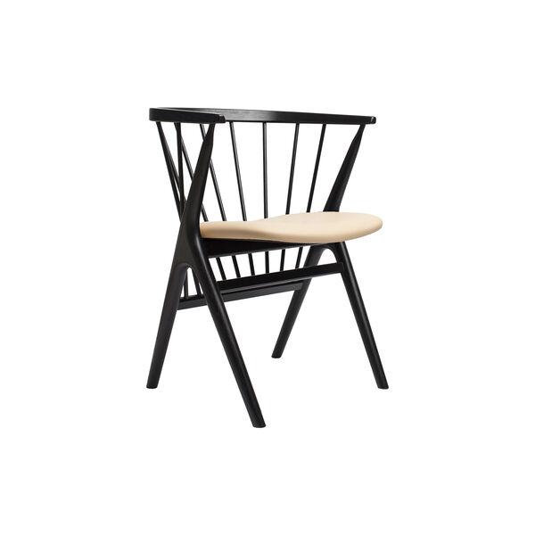 Sibast No 8 spisestol, sortlakeret eg/honey, Sibast Furniture