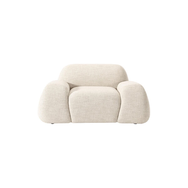 Wolke Lounge Chair, boucl&eacute; light beige, Westwing Collection