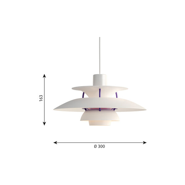 PH 5 Mini pendel, classic hvid, Louis Poulsen