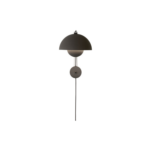Flowerpot VP8 Wall Lamp, matt black, &Tradition