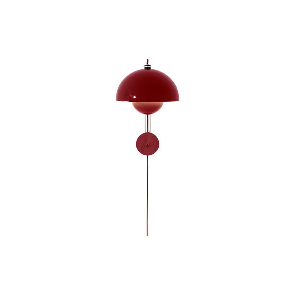 Flowerpot VP8 Wall Lamp, vermilion red, &Tradition