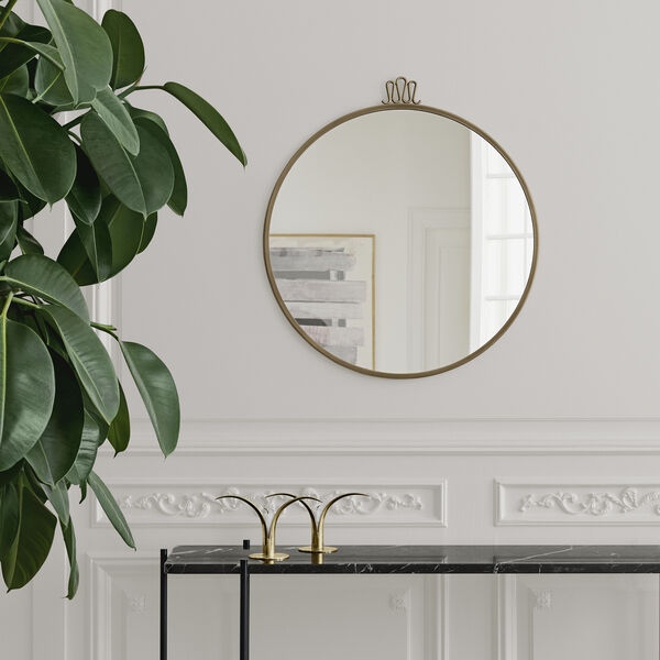 Randaccio Wall Mirror, antique brass, GUBI