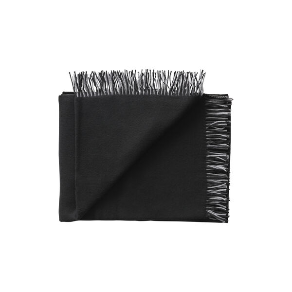 Secret plaid, 02201 granit/black, Silkeborg Uldspinderi