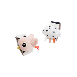 Happy Clouds håndledsranglesæt 2 stk., powder, Done by Deer