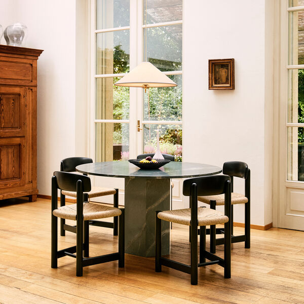 Daumiller Side Chair, brown/black pine, GUBI