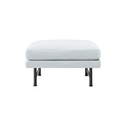 5620 Calmo Ottoman, Ecriture 0710/black steel, Fredericia Furniture