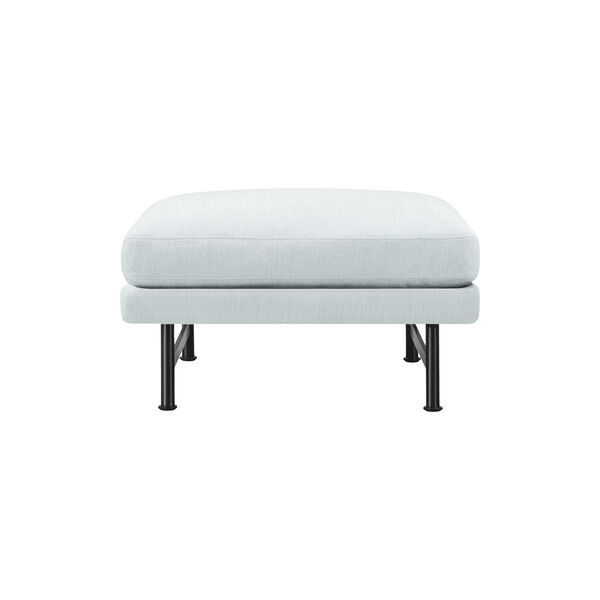 5620 Calmo Ottoman, Ecriture 0710/black steel 5620 Calmo Ottoman, Ecriture 0710/black steel, Fredericia Furniture
