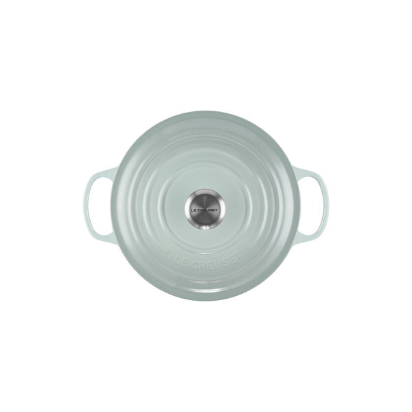 Signature rund st&oslash;bejernsgryde &Oslash; 26 cm, sea salt, Le Creuset