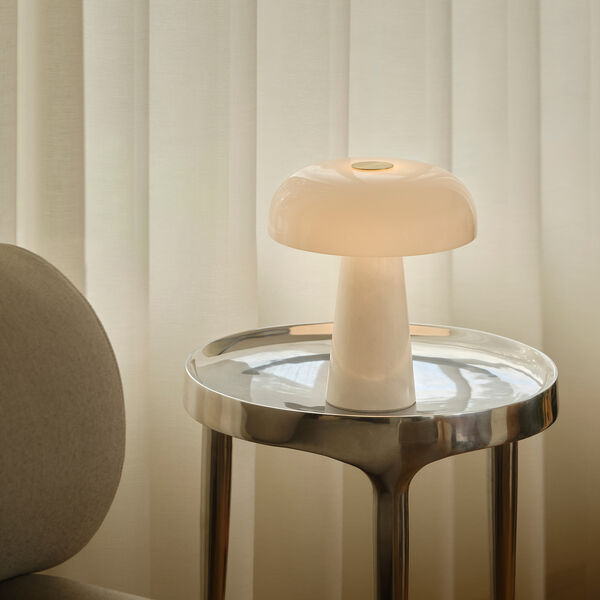Glossy Mini bordlampe, hvid, Design For The People