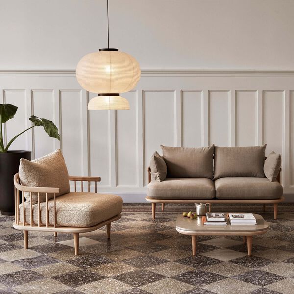 Fly SC10 Lounge Chair, Karakorum 003/smoked oiled oak Fly SC10 Lounge Chair, Karakorum 003/smoked oiled oak, &Tradition