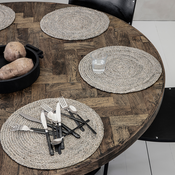 HDCircle D&aelig;kkeserviet 4 stk., lysegr&aring;, House Doctor