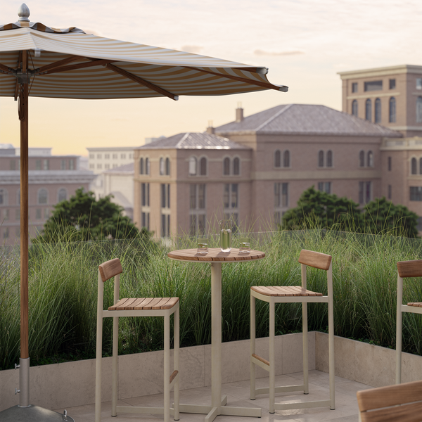 Pelagus barstol, light ivory, Fritz Hansen