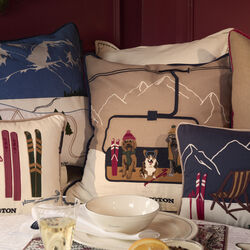 Dog Lift Twill Patch Cover, beige/white multi, Lexington