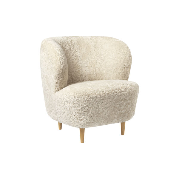 Stay Lounge Chair, Moonlight/oak semi matt Stay Lounge Chair, Moonlight/oak semi matt, GUBI