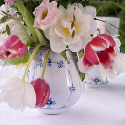 Musselmalet Riflet vase 15 cm Musselmalet Riflet vase 15 cm, Royal Copenhagen