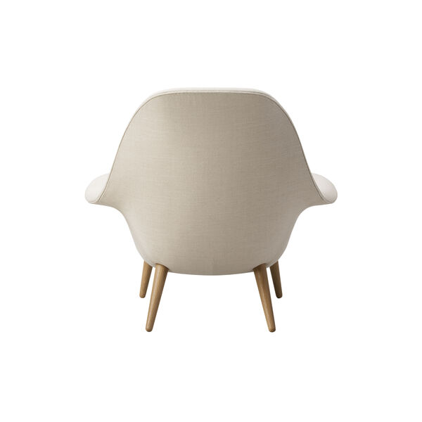 FF1770 Swoon Lounge Chair, Sunniva 811/lakeret eg, Fredericia Furniture
