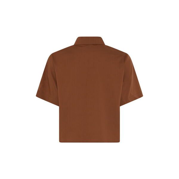 Vilma S/S Shirt, chestnut, LA RŌUGE