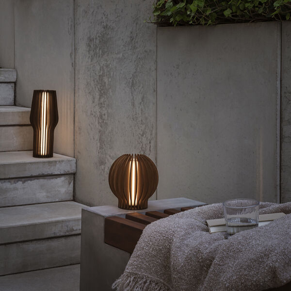 Radiant rund LED lampe, smoked oak, Eva Solo