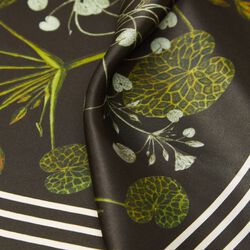 Green Striped Blossom silket&oslash;rkl&aelig;de, emerald green, Flora Danica Denmark