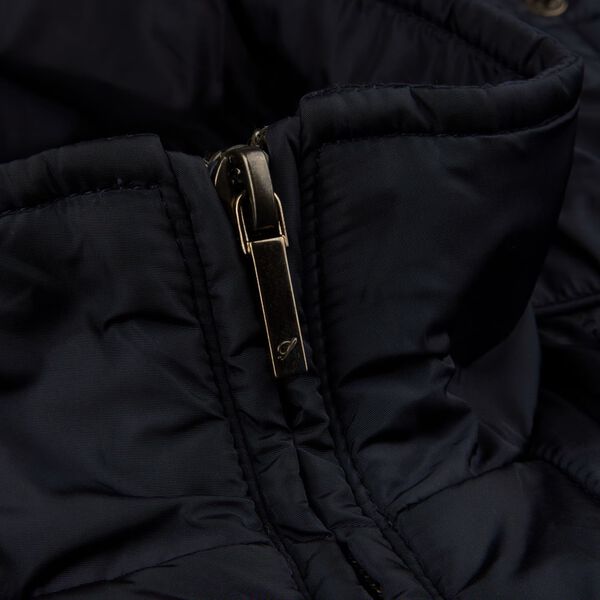 Vest Quilted Zip Nylon, navy, Stenströms