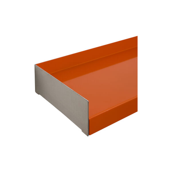 KOMPAKT Shelf | Medium | Aluminium/Orange | Hylde, oursociety