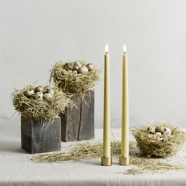Light Candleholder 2 pcs, matte brass, Uyuni Lighting