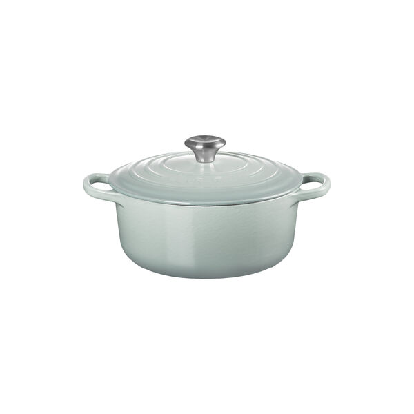 Signature rund st&oslash;bejernsgryde &Oslash; 20 cm, sea salt, Le Creuset