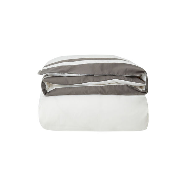 Hotel Sateen Contrast sengetøj, white/charcoal, Lexington