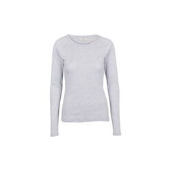 Arense LS Tee, light grey mel., Basic Apparel