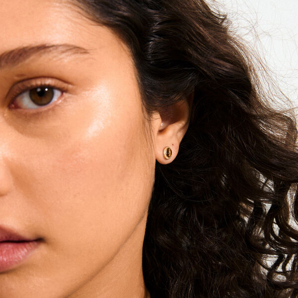 BETWEEN øreringe, guldbelagt, Pilgrim