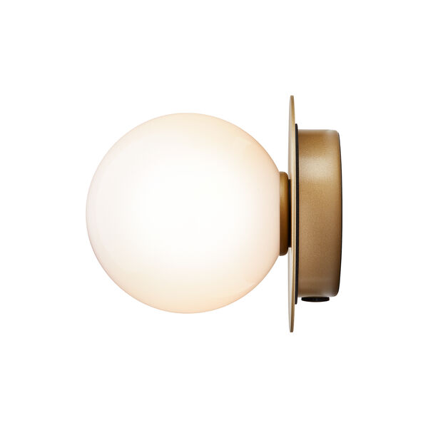 Liila 1 Small Wall Lamp, nordic gold/opal, Nuura