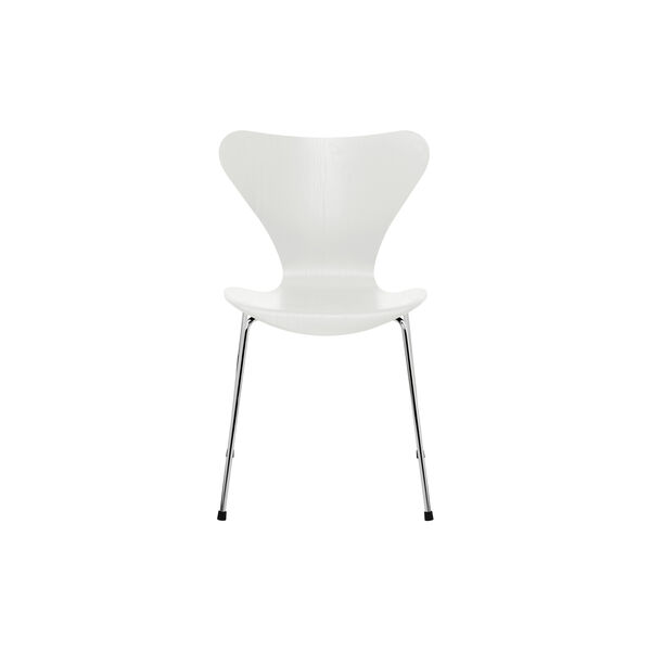 Serie 7™ 3107 stol, ask, hvid, Fritz Hansen