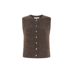 SRCamilla Vest Knit, demitasse melange, Soft Rebels
