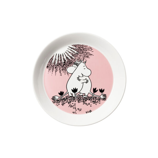 Mumi tallerken &Oslash; 19 cm K&aelig;rlighed, Moomin Arabia