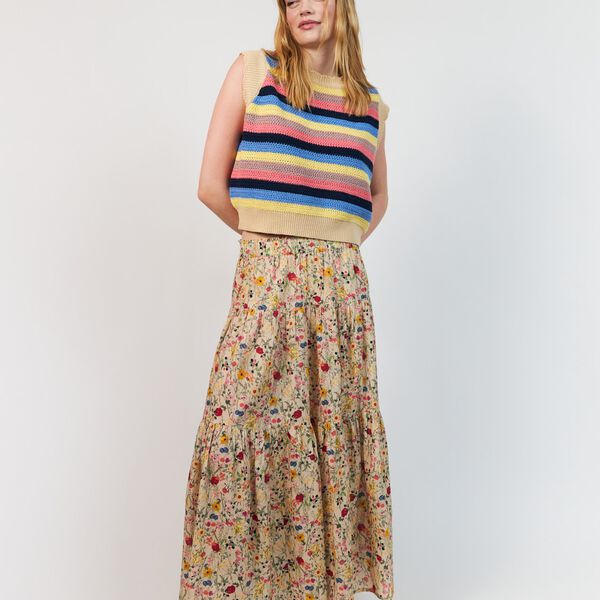SunsetLL Maxi Skirt, flower print, Lollys Laundry