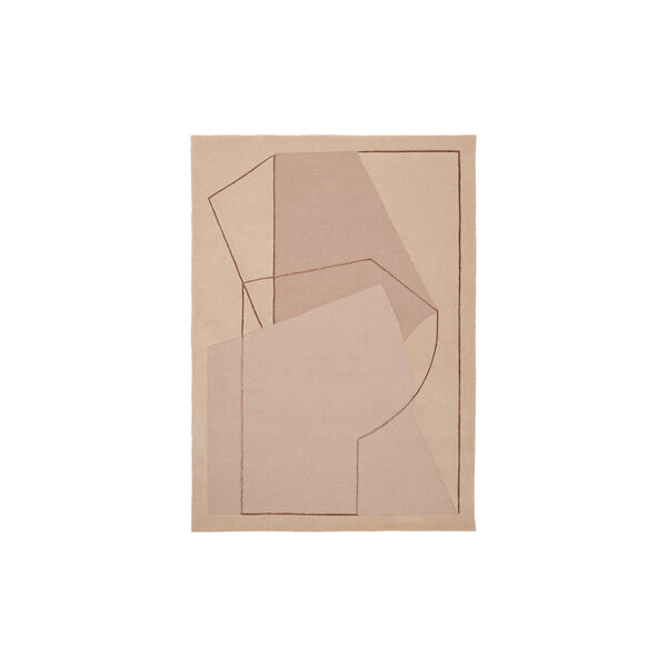 Furbo gulvt&aelig;ppe, rose, Linie Design