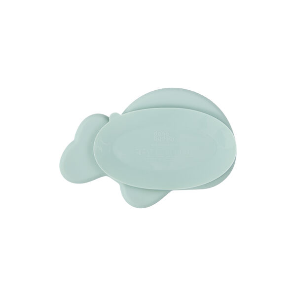 Wally Silikone Stick & Stay tallerken, blå Wally Silikone Stick & Stay tallerken, blå, Done by Deer