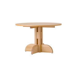 Puffin Dining Table | Round | &Oslash; 120 | Oak Veneer | Spisebord, Audo Copenhagen