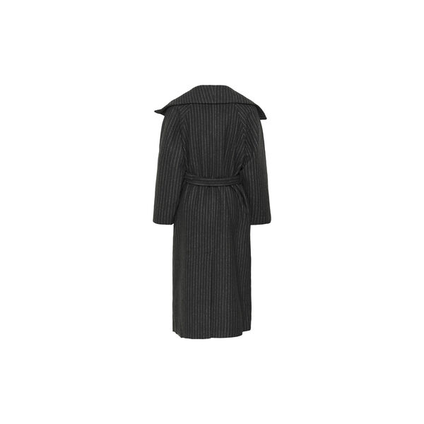 ZORAHIW LONG COAT PINSTRIPED, dark grey melange pinstripe, InWear