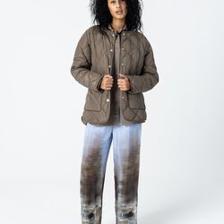 Asta quilted loose jacket, warm grey, Coster Copenhagen