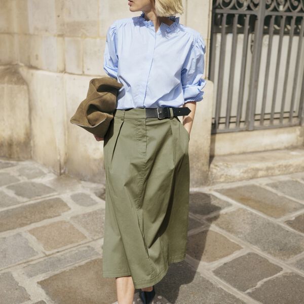 KBEgina Skirt, deep lichen green, Karen by Simonsen