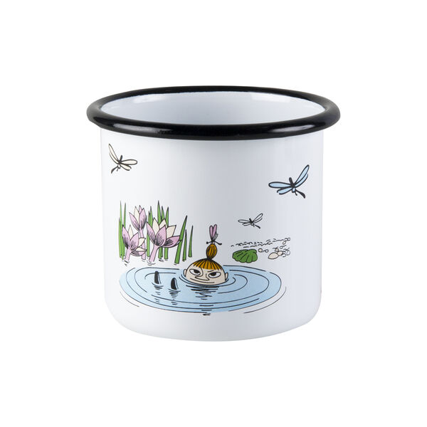 Lille My emaljekrus, hvid, Muurla