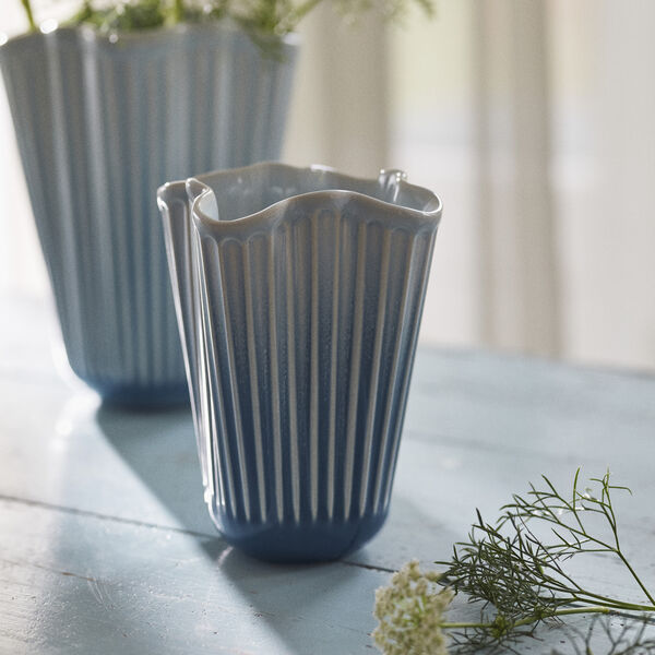 Hammersh&oslash;i Unfold Vase, bl&aring;, K&auml;hler