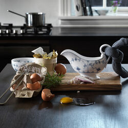 Musselmalet Riflet sauceb&aring;d 37 cl, Royal Copenhagen