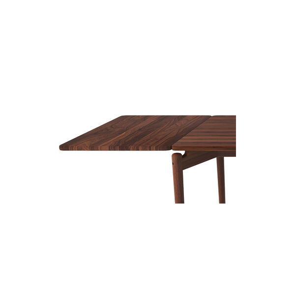 PURE spisebord L190 inkl. 1 till&aelig;gsplade, naturolieret valn&oslash;d, Bruunmunch Furniture